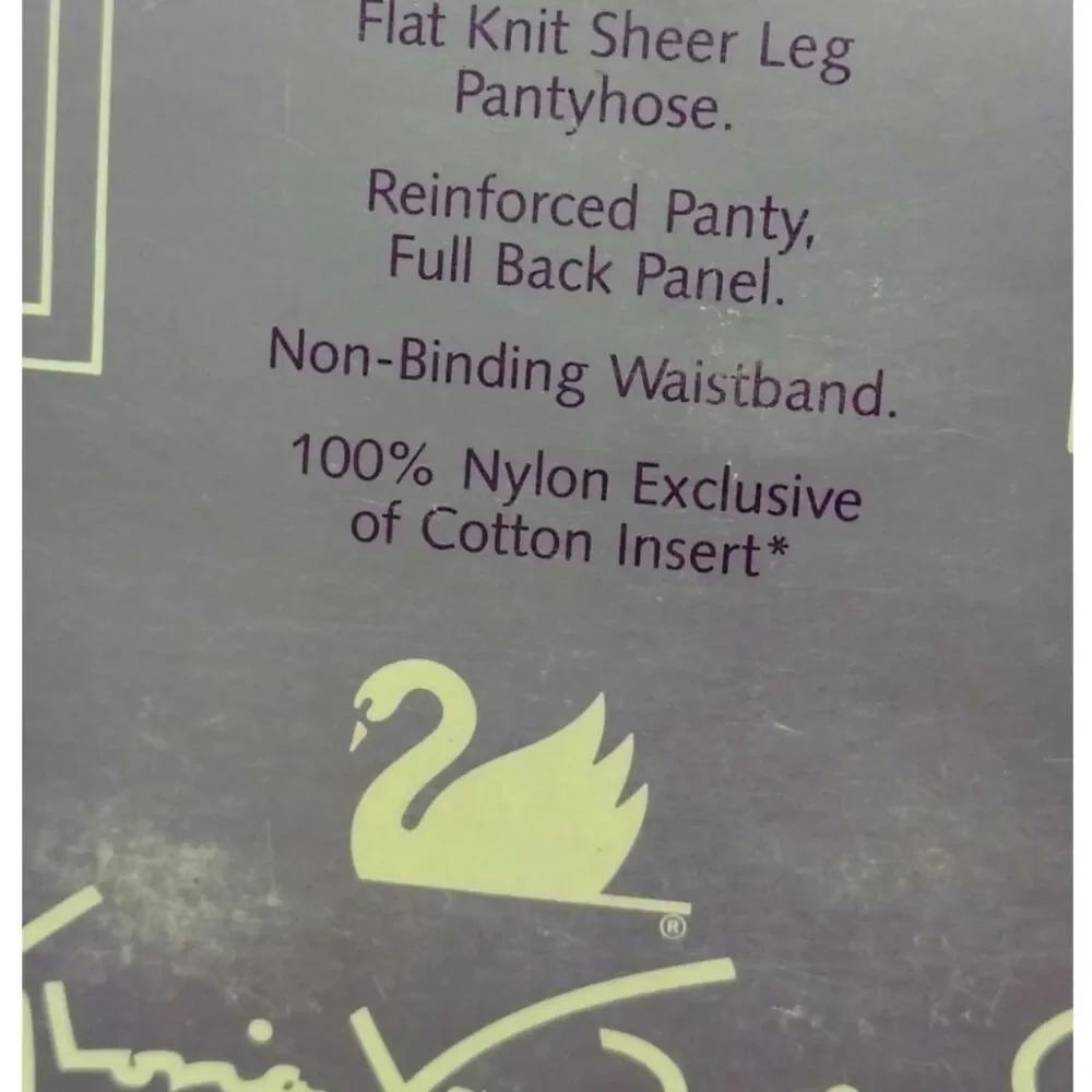 Two (2) 1980s Off White Daysheer Reinforced Toe Pantyhose Size B New In Package